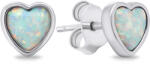 Brilio Silver Gyengéd ezüst fülbevaló szintetikus opálokkal Szív EA610W