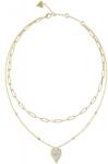 Guess Gyengéd aranyozott dupla nyaklánc Love Me Tender JUBN03244JWYGT/U