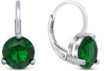 Brilio Silver Ezüst fülbevaló zöld cirkónium kövekkel EA303WG