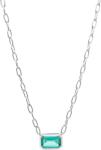 Preciosa Csillogó nyaklánc zöld köbös cirkónium kővel Preciosa Atlantis 5353 94