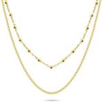 Brilio Silver Divatos dupla aranyozott nyaklánc NCL103Y