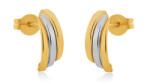 Brilio Elegáns bicolor arany fülbevaló 14/166.942/3