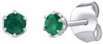 Silvego Ezüst fülbevaló természetes smaragddal 4mm JJJ1032EER