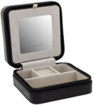 Friedrich Lederwaren Stílusos fekete utazási ékszerdoboz Milano 20143-2