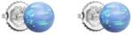 Evolution Group - Pavona Ezüst fülbevaló világoskék szintetikus opálokkal 11246.3 lt. blue