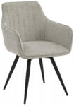 SIGNAL MEBLE Ballo Brego Forgó Étkezőszék Világos Bézs Szövettel Fekete Vázzal (SIG-BALLOBRCJBE31) - pepita