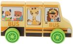 Trefl Jucărie din lemn Trefl Tiny Tails -Autobuz școlar, 3 părți (61788)