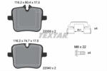 TEXTAR Set placute frana TEXTAR 2203901