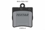 TEXTAR Set placute frana TEXTAR 2191901