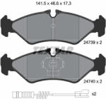 TEXTAR Set placute frana TEXTAR 2473901