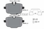 TEXTAR Set placute frana TEXTAR 2470401