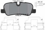 TEXTAR Set placute frana TEXTAR 2419204