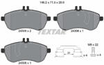 TEXTAR Set placute frana TEXTAR 2430602