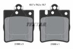 TEXTAR Set placute frana TEXTAR 2189803