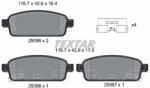 TEXTAR Set placute frana TEXTAR 2509602