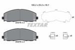 TEXTAR Set placute frana TEXTAR 2537801