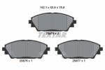 TEXTAR Set placute frana TEXTAR 2587501