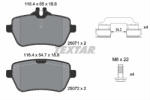 TEXTAR Set placute frana TEXTAR 2507101