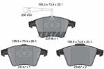 TEXTAR Set placute frana TEXTAR 2374602