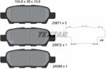 TEXTAR Set placute frana TEXTAR 2387101