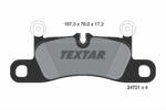 TEXTAR Set placute frana TEXTAR 2472101