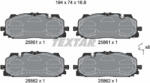 TEXTAR Set placute frana TEXTAR 2586101