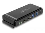 Delock DisplayPort 1.4 KVM switch 8K 60 Hz USB 5 Gbps-vel és audióval (11476) - xupe