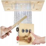 Ari Süllyesztett Zuhany Szett, arany, termosztátos, világítással, sárgaréz (Zestaw Prysznicowy Podtynkowy 3496)