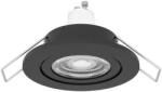 EGLO Barranco GU10 fekete fürdőszobai mennyezetbe építhető lámpa (EG-902236) GU10 1 izzós IP44 (902236)