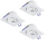EGLO Saliceto fehér LED mennyezetbe építhető lámpa szett (EG-902283) LED 3 izzós IP20 (902283)