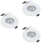 EGLO Saliceto fehér LED mennyezetbe építhető lámpa szett (EG-902277) LED 3 izzós IP20 (902277)