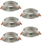 EGLO Barranco GU10 matt nikkel beépíthető dekorációs keret szett (EG-902233) GU10 5 izzós IP20 (902233)