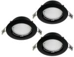 EGLO Peneto fekete mennyezetbe építhető lámpa szett (EG-900754) GU10 3 izzós IP20 (900754)