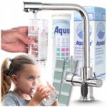 Ari Háromutas Konyhai Csaptelep, forgatható kifolyócső, króm, sárgaréz (Bateria Kuchenna Trójdrożna 004)