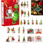  Grinch Adventi Naptár, 24 napos visszaszámlálás, 24 db figurával (Zakupy_pl)