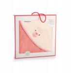 Zwoltex Gyerek fürdőköpeny, kapucnival, rózsaszín, Láma mintával (123)