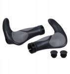 Relaxdays Kerékpár markolatok, fekete-szürke, 22mm átmérő, ergonomikus (37r)
