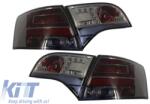 KITT Lightning LED Hátsó lámpák Audi A4 B7 Avant 2004-2008 LED Indicators sötétített Fekete (1017798)