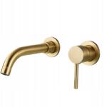 Ari Fali Mosdó Csaptelep, forgatható kifolyó, sárgaréz, kerámia szelep, falba szerelhető (Bateria Umywalkowa Podtynkowa 06)