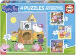 Educa - Puzzle 4v1 Peppa Pig - 1 - 39 piese - puzzle-mania - 45,00 RON Puzzle