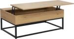 Mobikon Masuta DTD stejar metal negru Livina 100x55x40 cm (0000389190deco) Masa de cafea