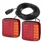 GMP Led hátsó lámpák kábellel Utánfutó Pótkocsi Autószállító 12V 7, 5m Szett
