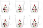 Altom Design Set 6 acni Winter, sticla, 300 ml