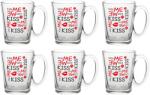 Altom Design Set 6 cani kiss ME, sticla, 300 ml