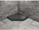 Radaway Cadita dus pentagonala Radaway Doros PT Compact Stone 90x90 cm, negru (acril aspect piatra) (SDRPT9090-05-54S)