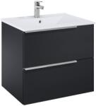Roca Set mobilier baie (masca si lavoar cu doua sertare) Roca Elegant Plus 61x46xH55 cm, negru mat (A852018532)