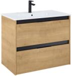 Roca Set mobilier baie (masca si lavoar cu doua sertare) Roca Alpine 80x46xH57 cm, bej (light oak) (A852014464)