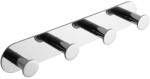 Bemeta Easy Cuier baie rotunjit cu 4 brate, inox lucios (163106391)