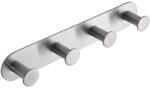 Bemeta Easy Cuier baie rotunjit cu 4 brate, inox mat (163106395)