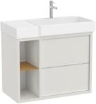 Roca Set mobilier baie (masca si lavoar cu sertar si raft cu polita) Roca Tura 80x43xH60 cm, pe partea stanga, alb (A852027558)